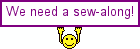 Sew along sign